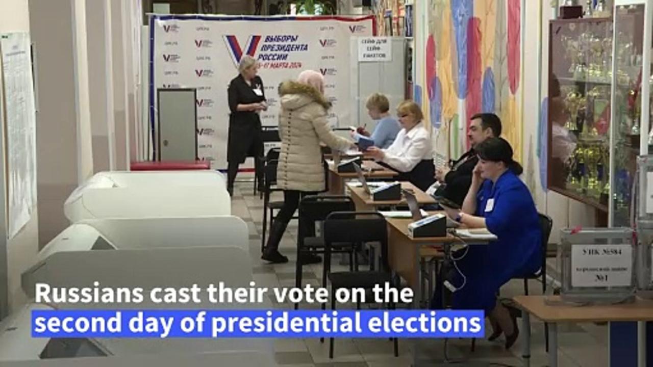 Russians vote on second day of presedential elections