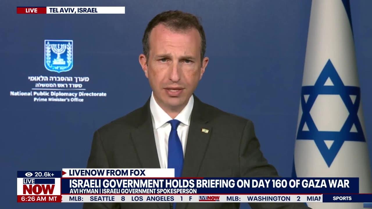 Israel-Hamas war: Israel gov briefing, terrorists dead, Gaza aid delivered by sea | LiveNOW from FOX