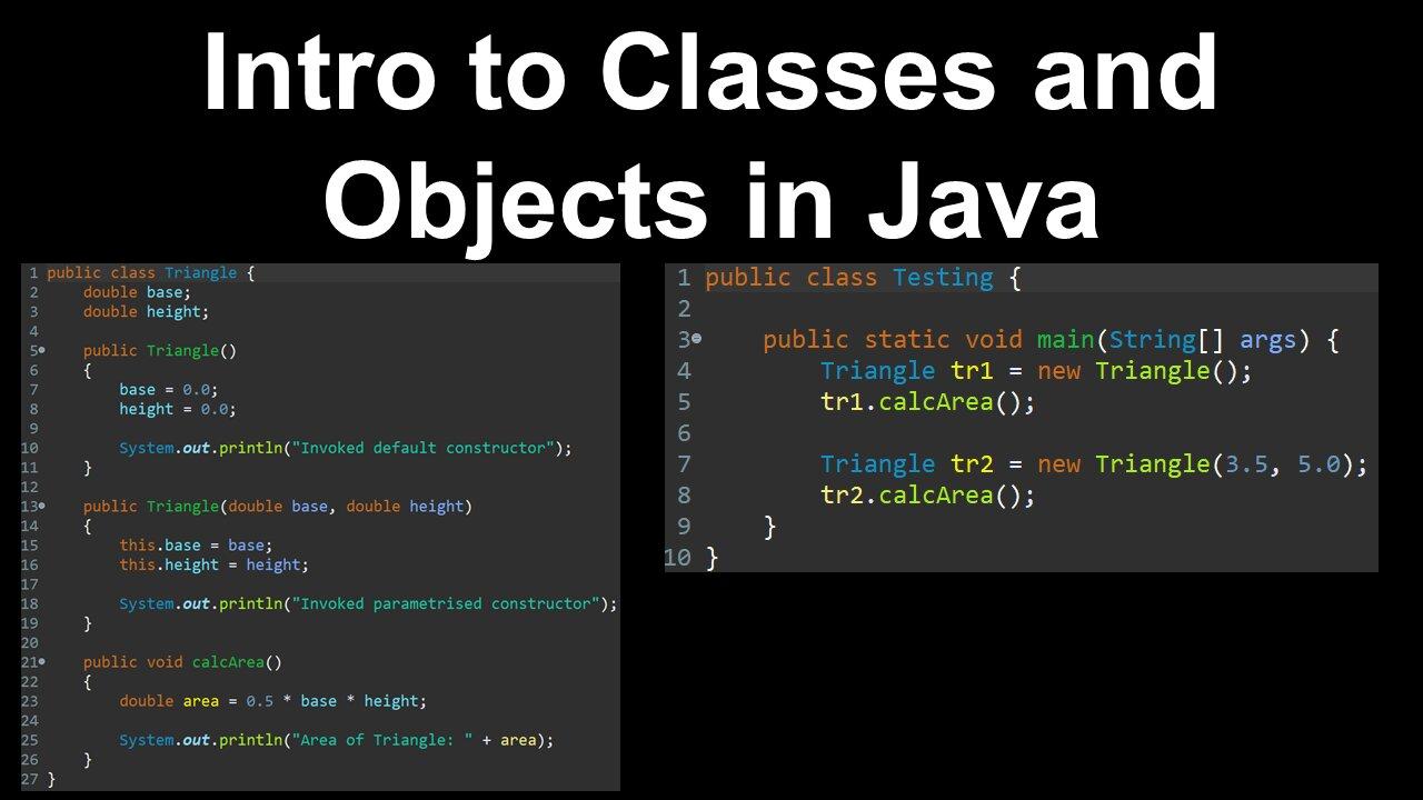 Intro to Classes and Objects, Java - AP Computer Science A