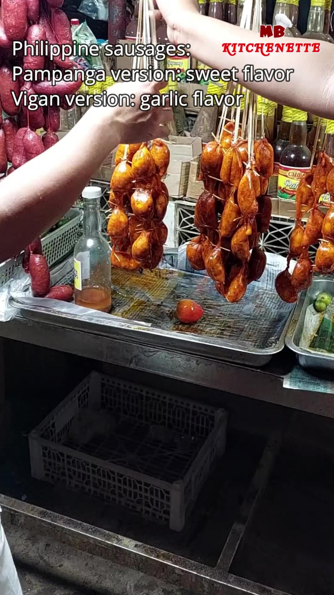 Night market in the Philippines! Philippine sausages, vigan or pampanga style. What is your choice!!