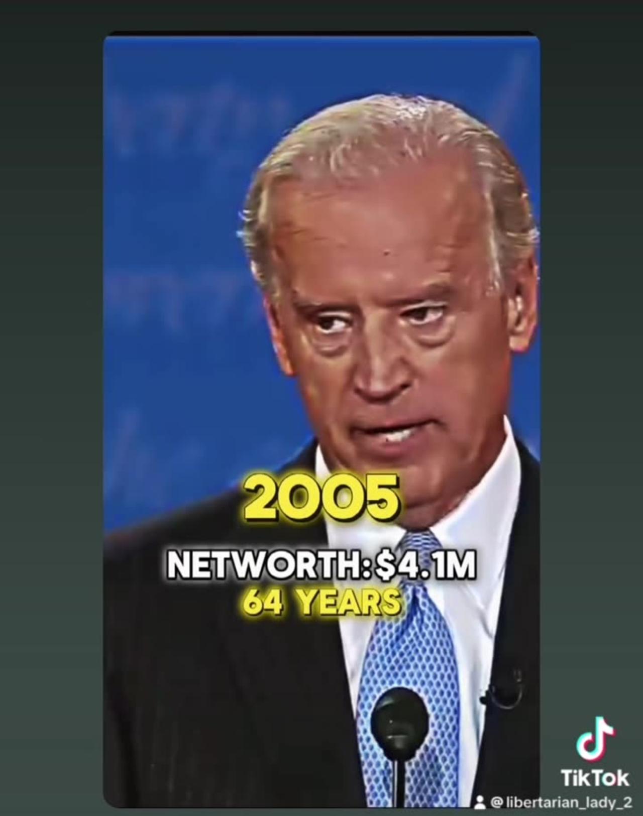Joe Biden’s Net-worth over the years