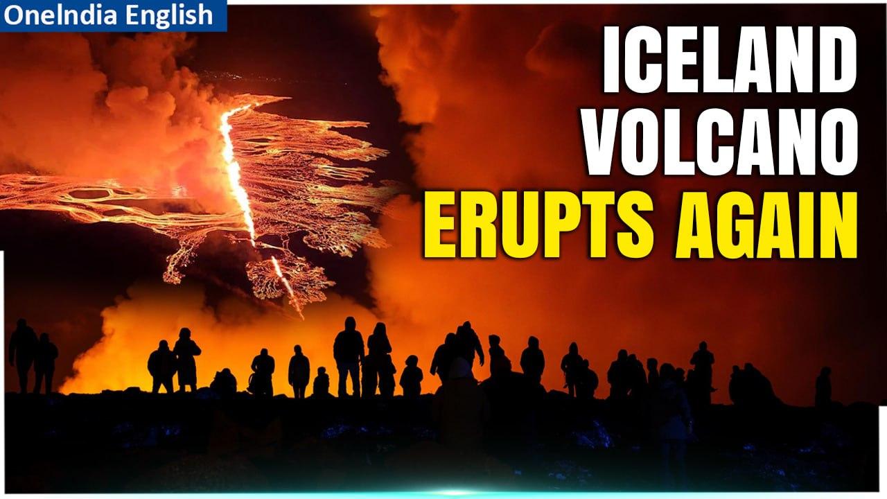 Iceland Volcano Erupts for the Fourth Time Since December: Fountains of Lava Spew Into the Air