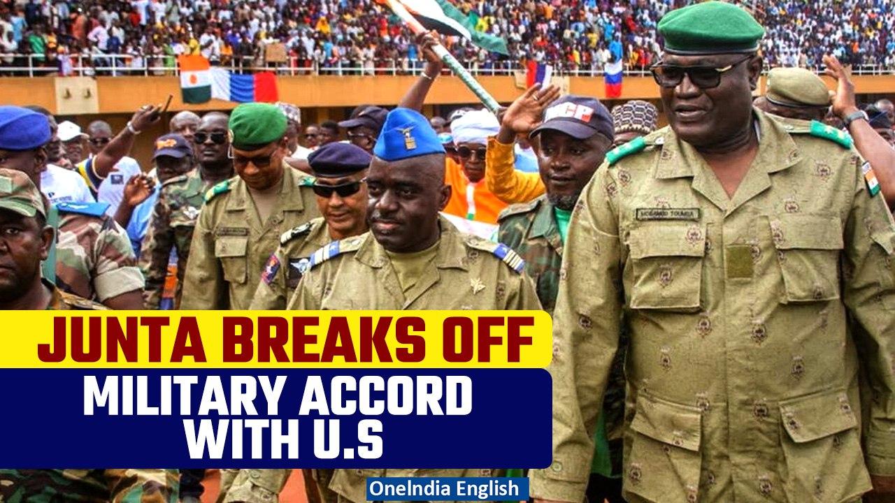 Niger junta revokes military accord with U.S over condescending attitude | Oneindia News