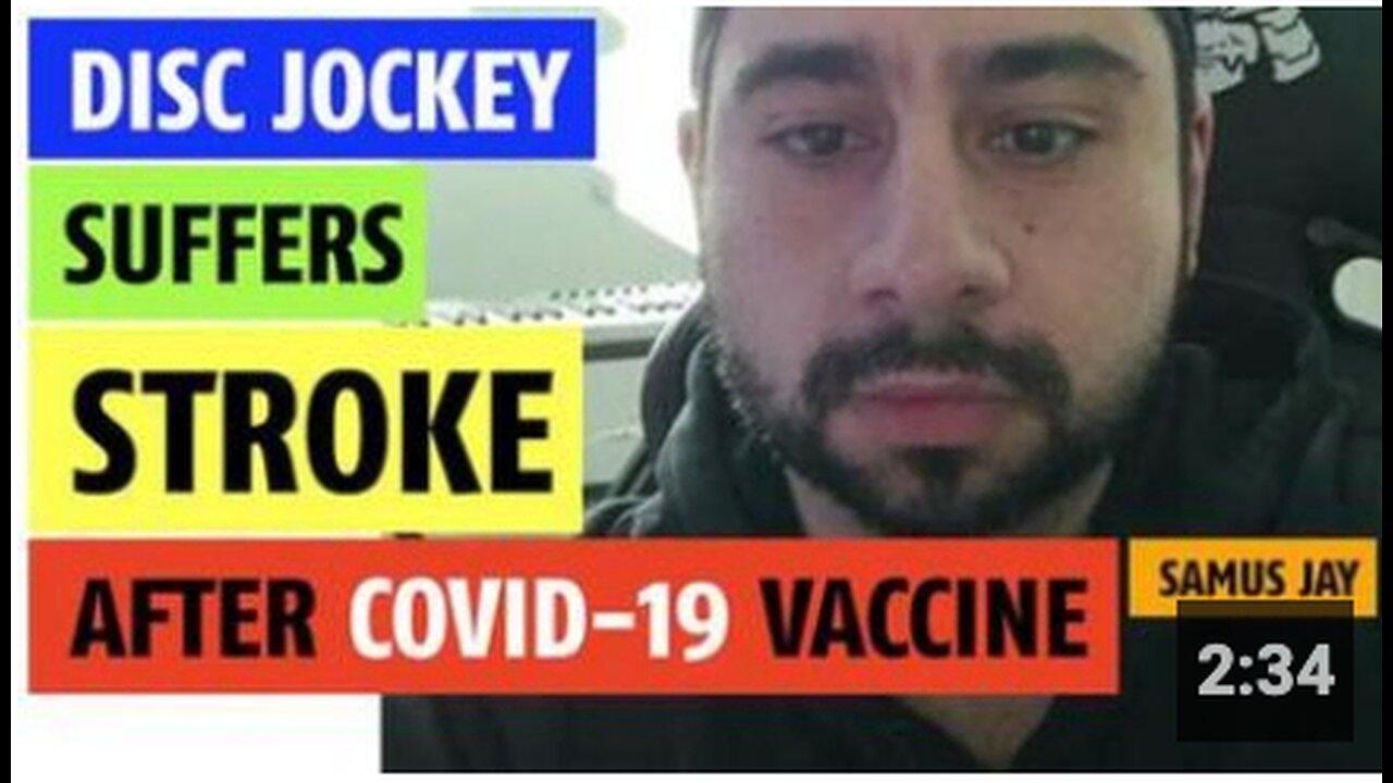Disc jockey suffers stroke after COVID vaccine