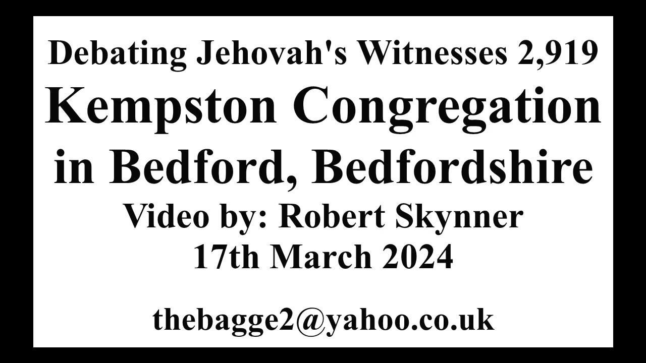 Debating (Bedford) Jehovah's Witnesses 2,919: This JW "does a runner"