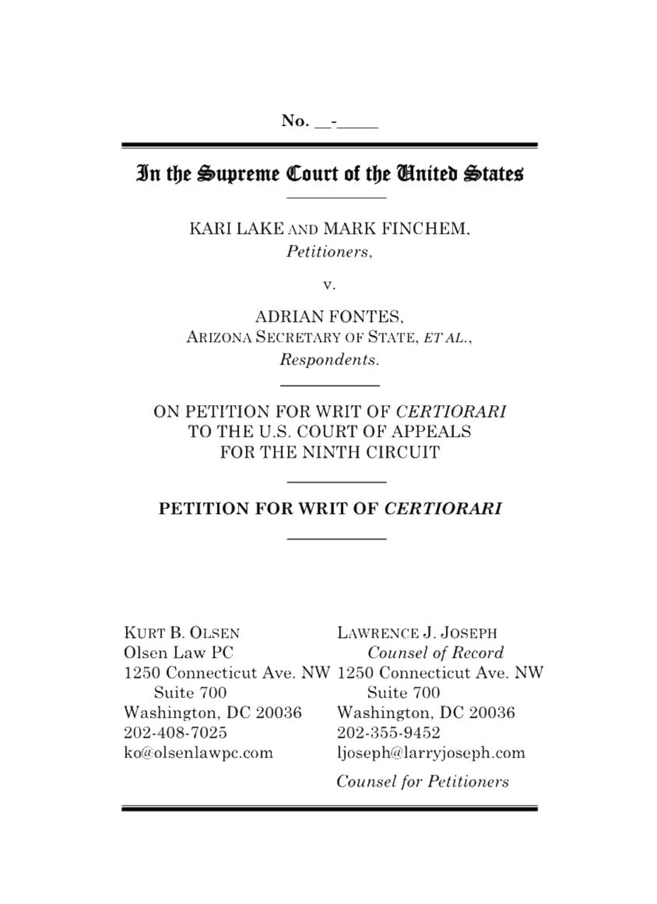 The Supreme Court Case Challenging the integrity of electronic voting machines has been filed