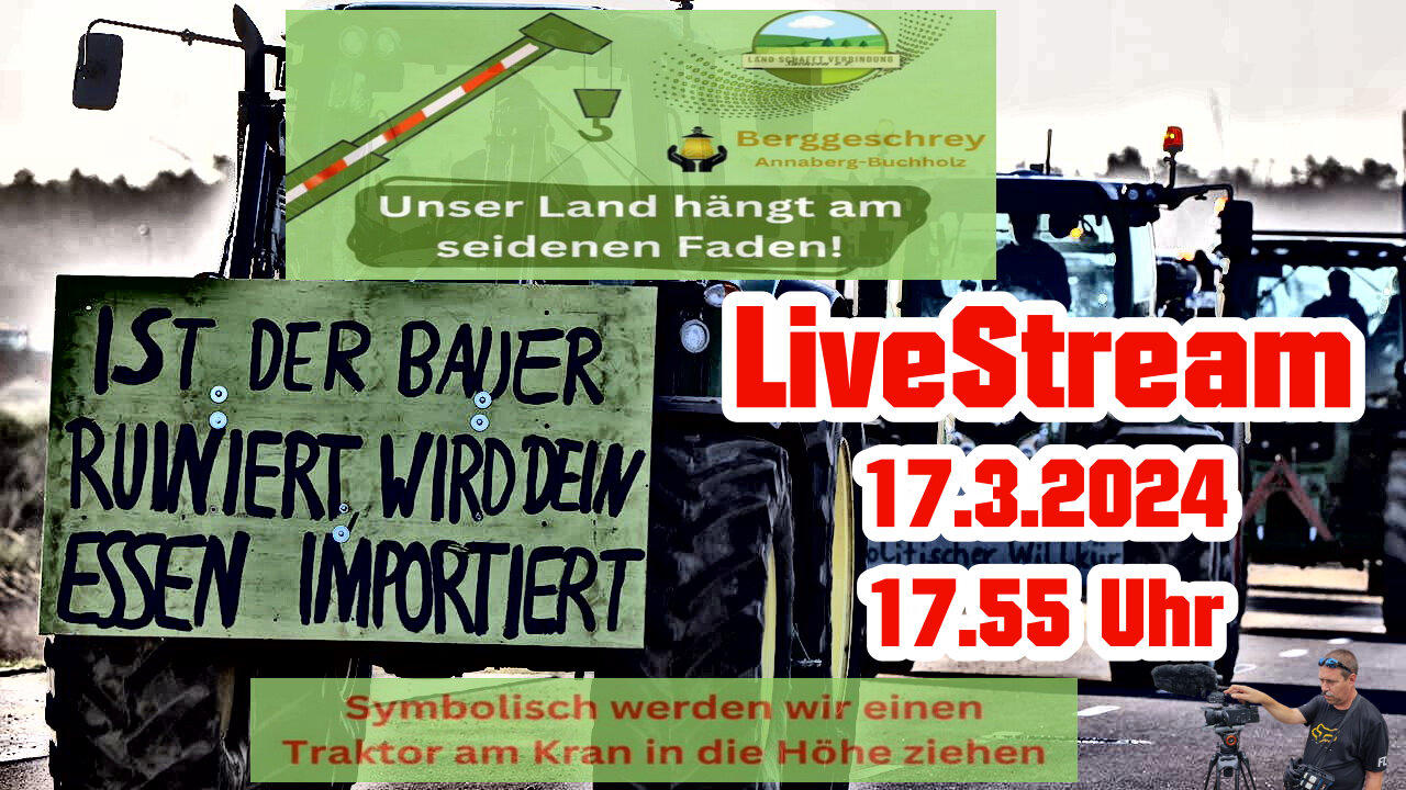Live stream on March 17th, 2024 Stollberg/Erz. Reporting in accordance with Basic Law Art.5
