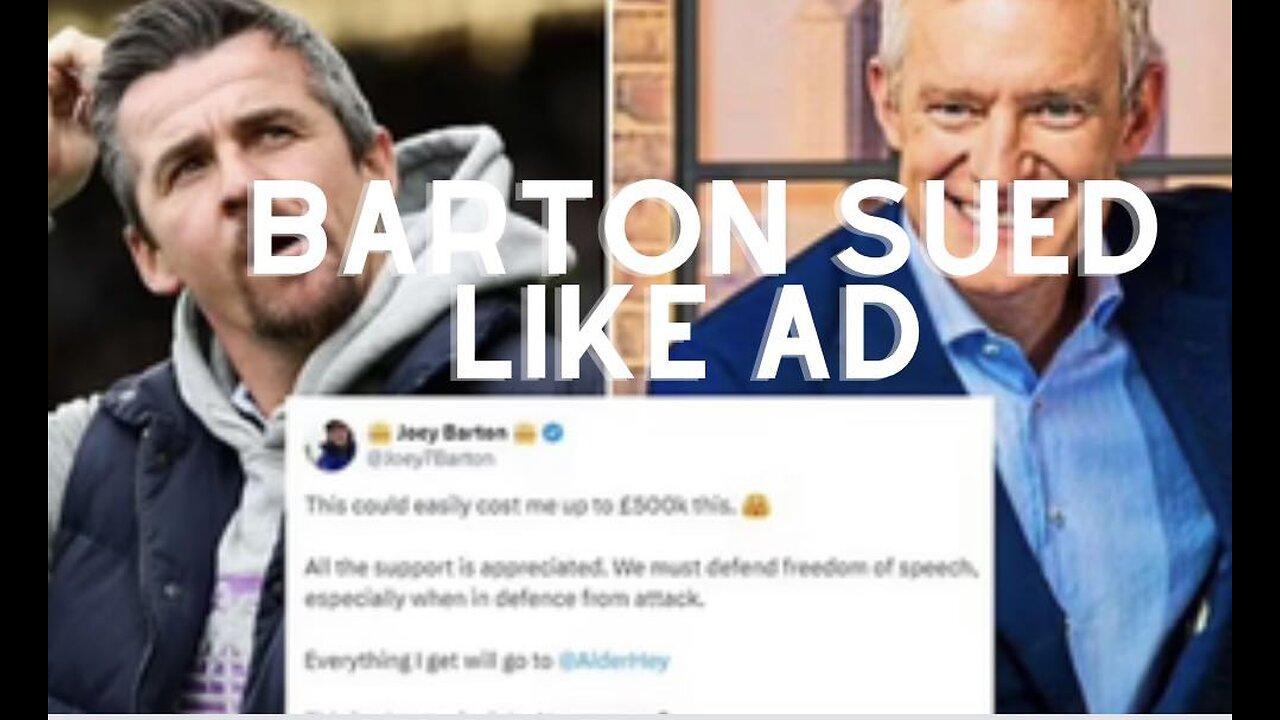 Joey Barton fight freedom of speech like AD £500,000 case