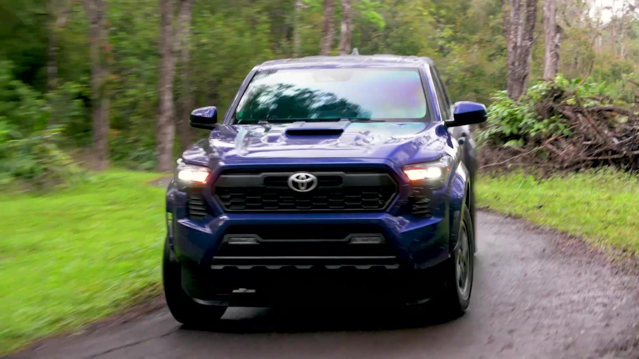 2024 Toyota Tacoma TRD Sport in Blue Crush Driving Video