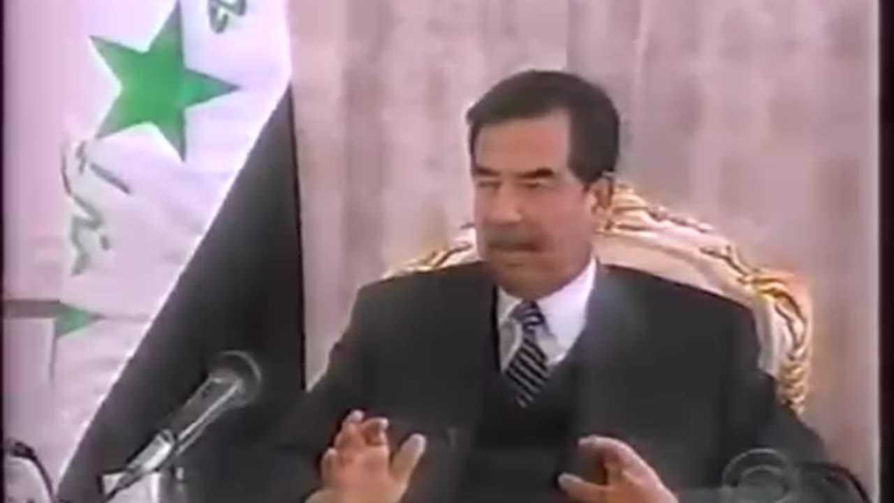 Saddam Hussein 3 weeks before they killed him