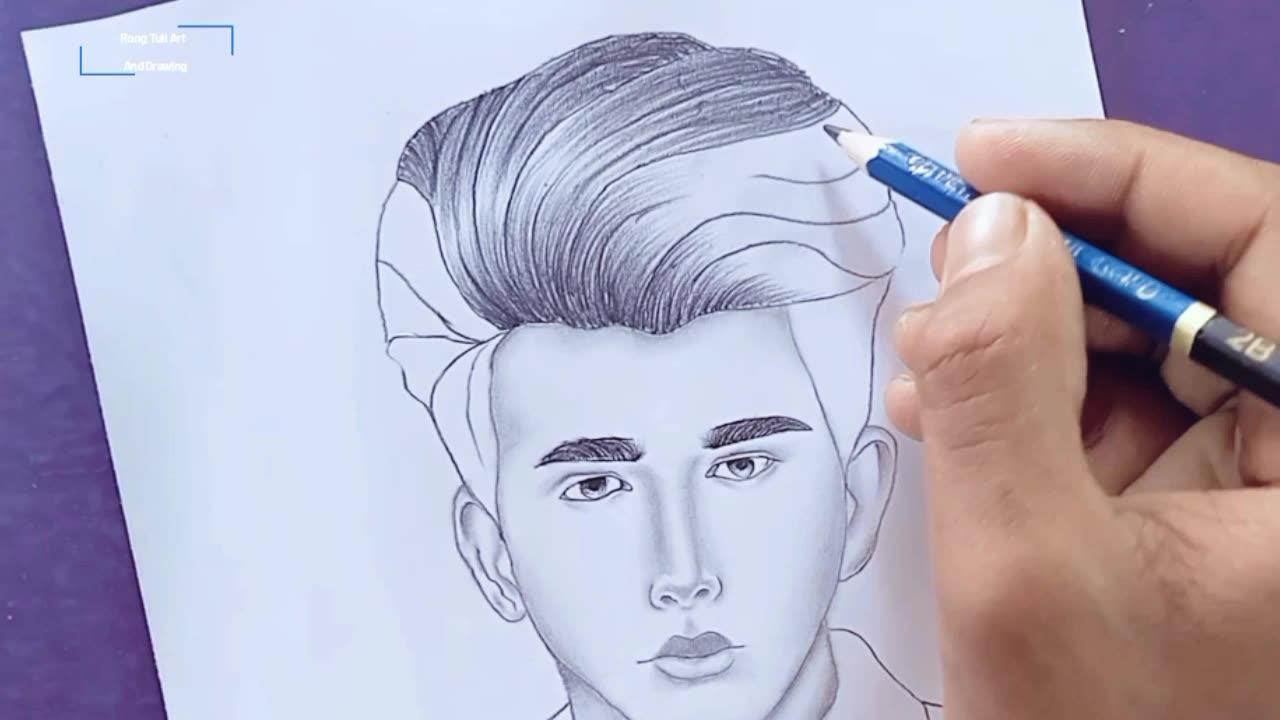 how to draw a realistic boy face - One News Page VIDEO