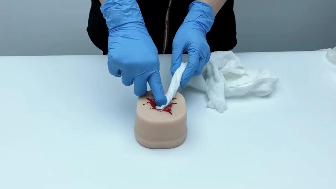 Bleeding Control Training with Ultrassist Basic Wound Packing Task Trainer