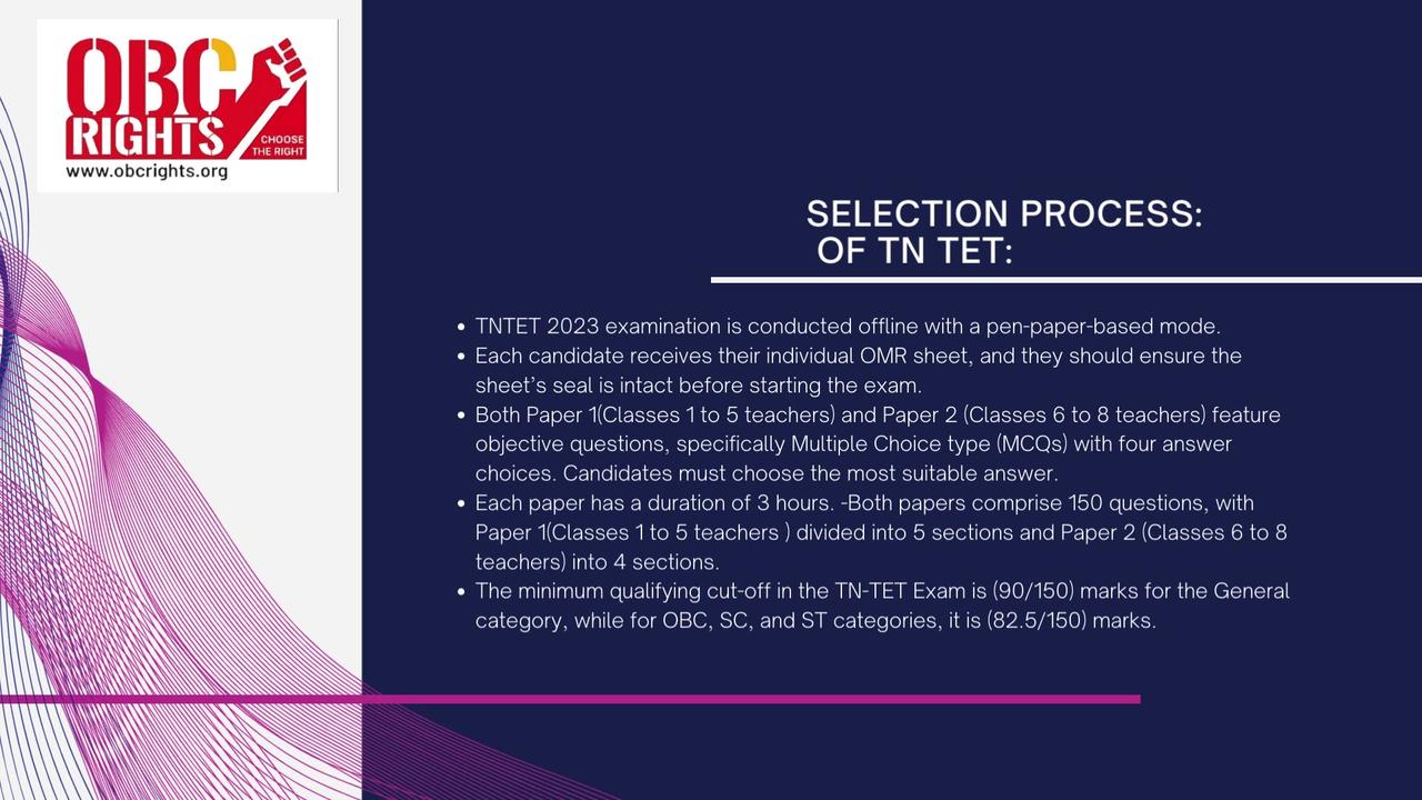 TET - Class 6-8 teacher exam qualification details
