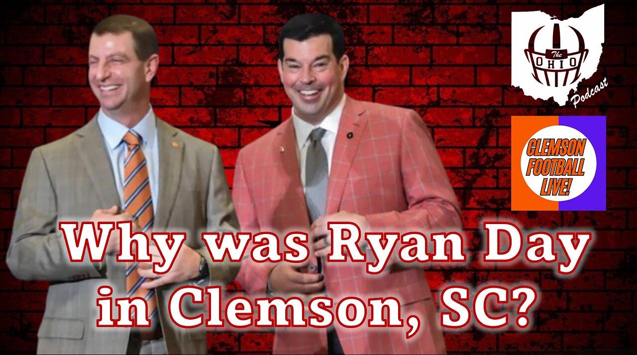 Why was Ryan Day in Clemson, SC during spring break?