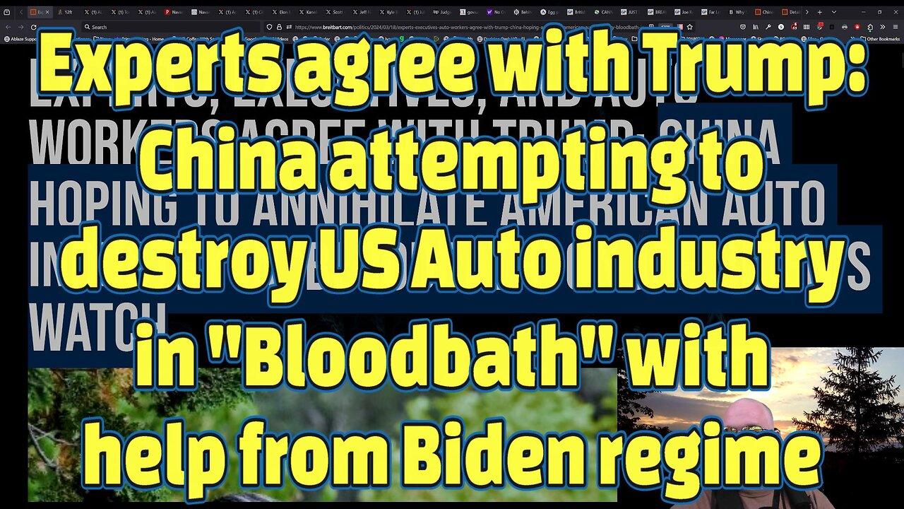 Experts: China attempting to destroy US Auto industry in "Bloodbath" with help from Biden regime-476