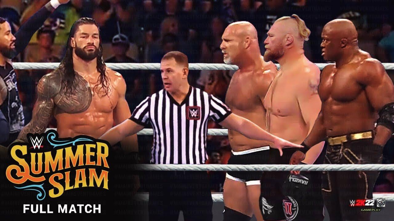 WWE 13 March 2024 Roman Reigns VS. Brock Lesnar VS. Omos VS. Cody Rhodes VS. All Raw Smackdown