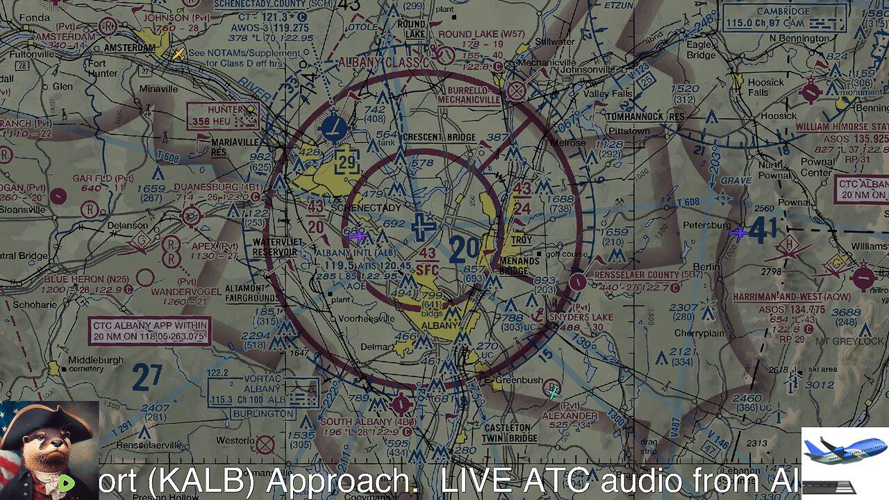 Albany International Airport w/ Air Traffic Audio