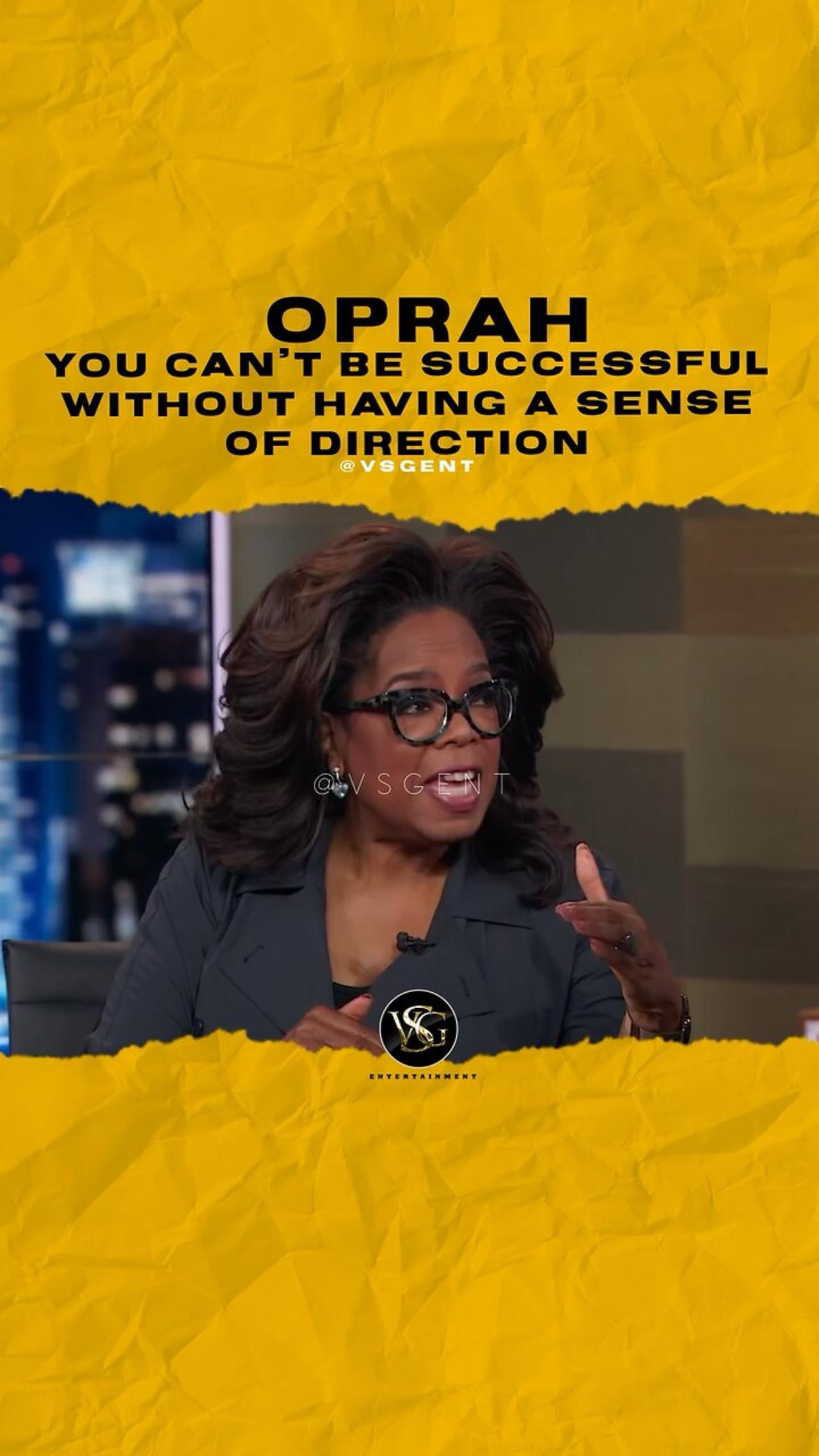 You can’t be successful without having a sense of direction