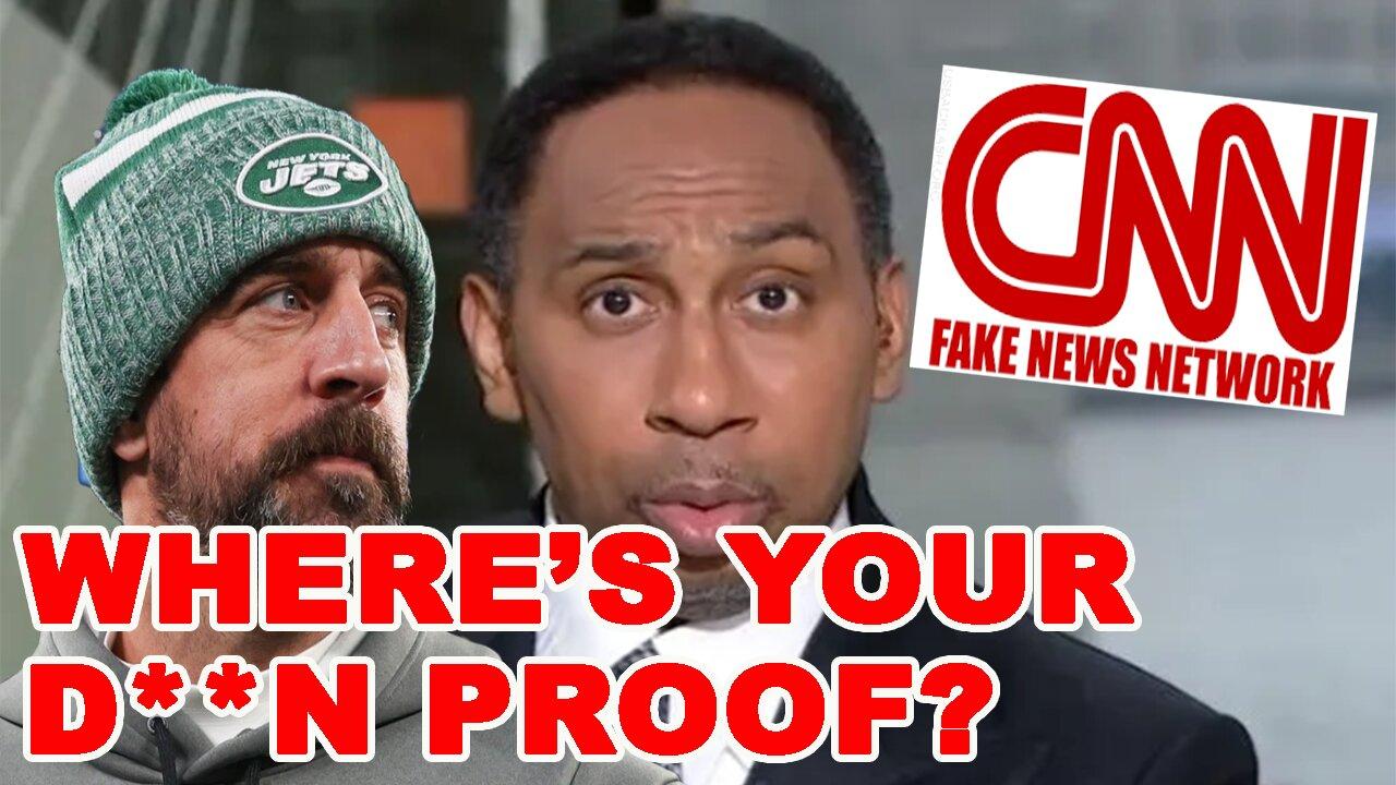 Stephen A DESTROYS CNN for FAKE NEWS about Aaron Rodgers DENYING Sandy Hook TRAGEDY without proof!