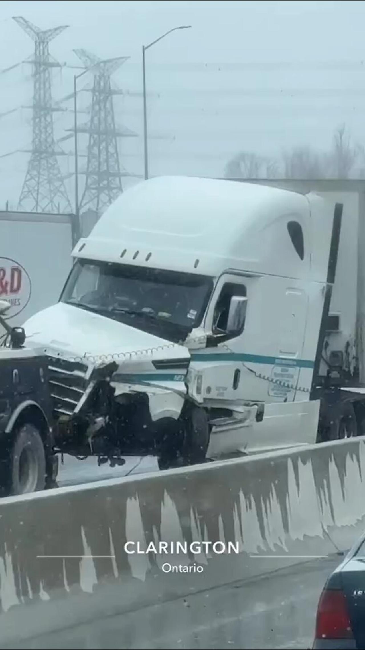 Truck Accident On Highway 401