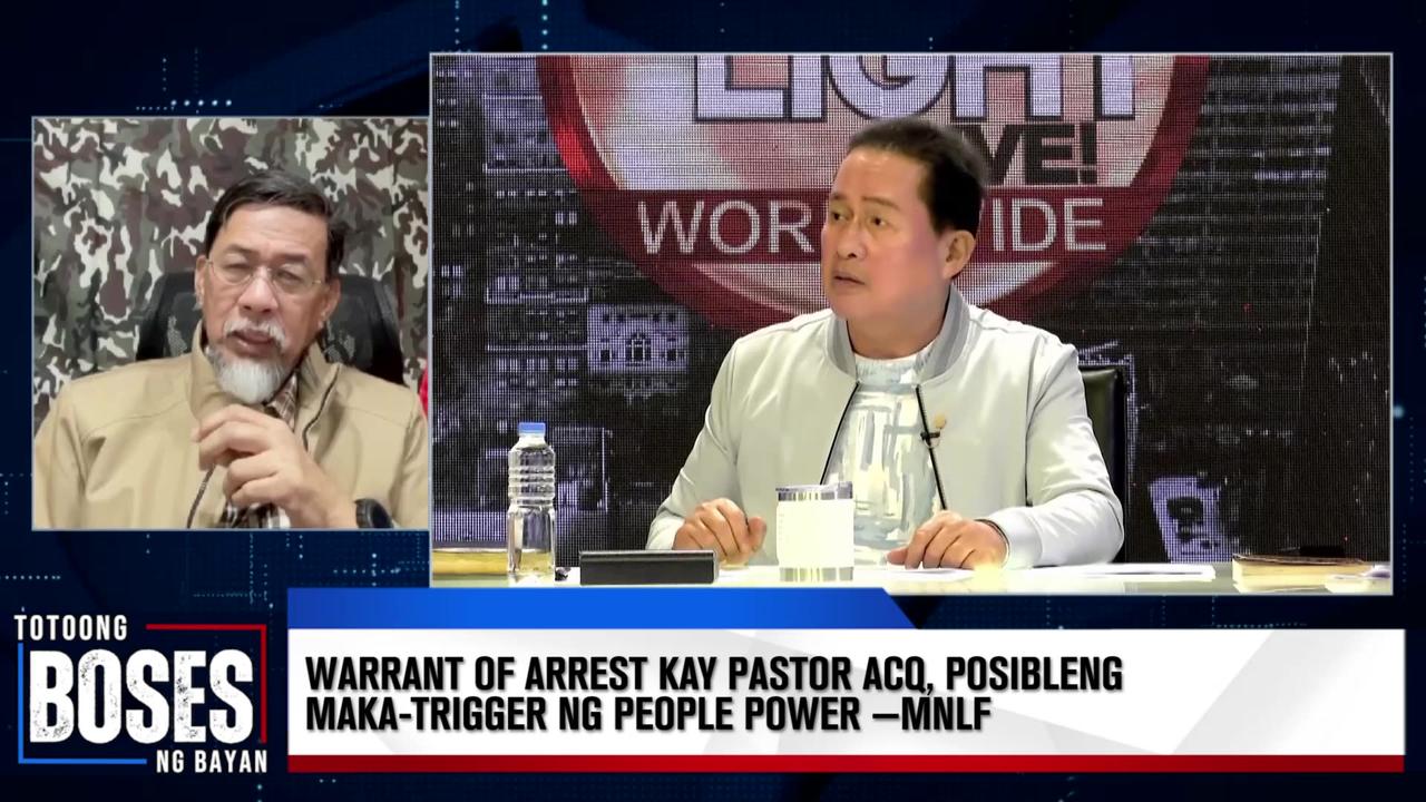 Warrant of arrest kay Pastor ACQ, posibleng maka-trigger ng people power —MNLF