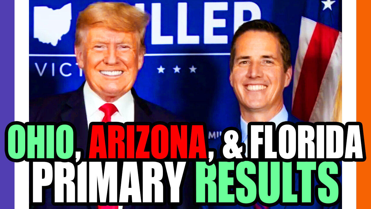 🔴LIVE: Election 2024 Ohio, Arizona, & Florida Primary Results 🟠⚪🟣