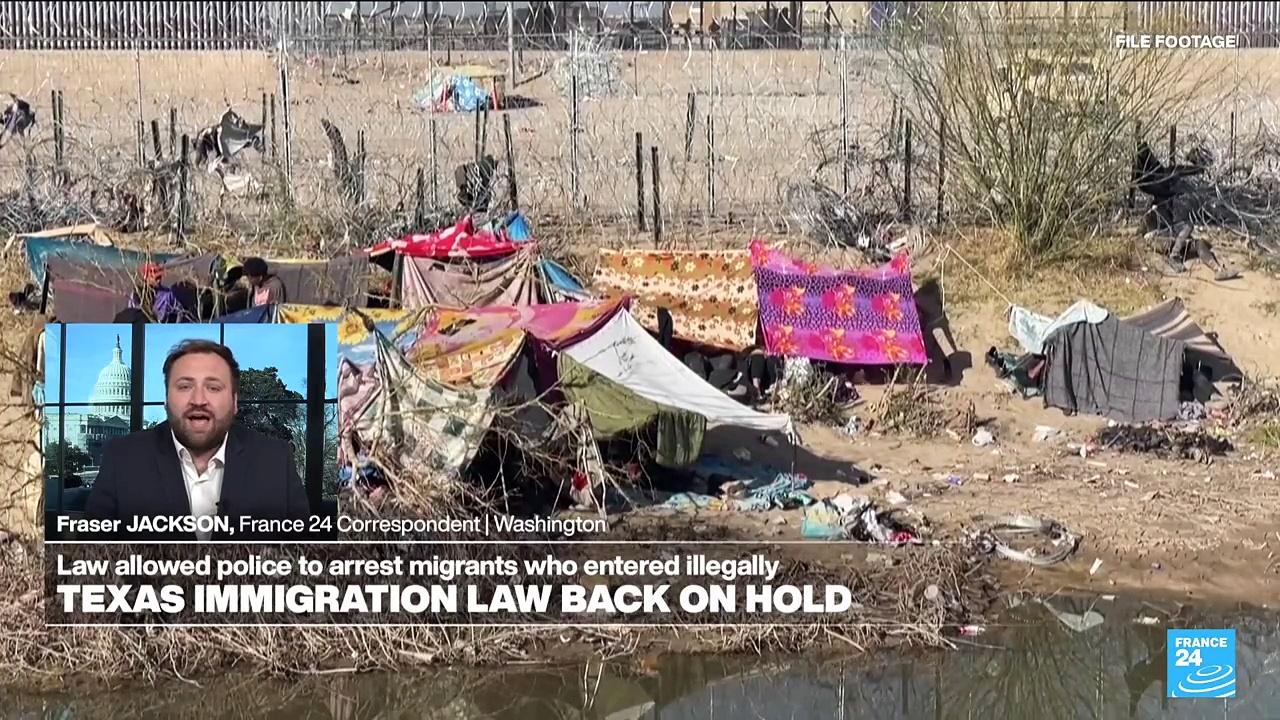 Court puts Texas law allowing police to arrest migrants who cross illegally back on hold