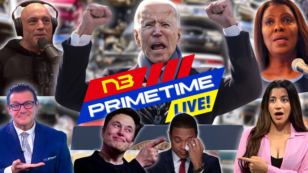 LIVE! N3 PRIME TIME: Trump's Battle, Free Speech Crisis, Musk vs. Bias, Biden's EV Push