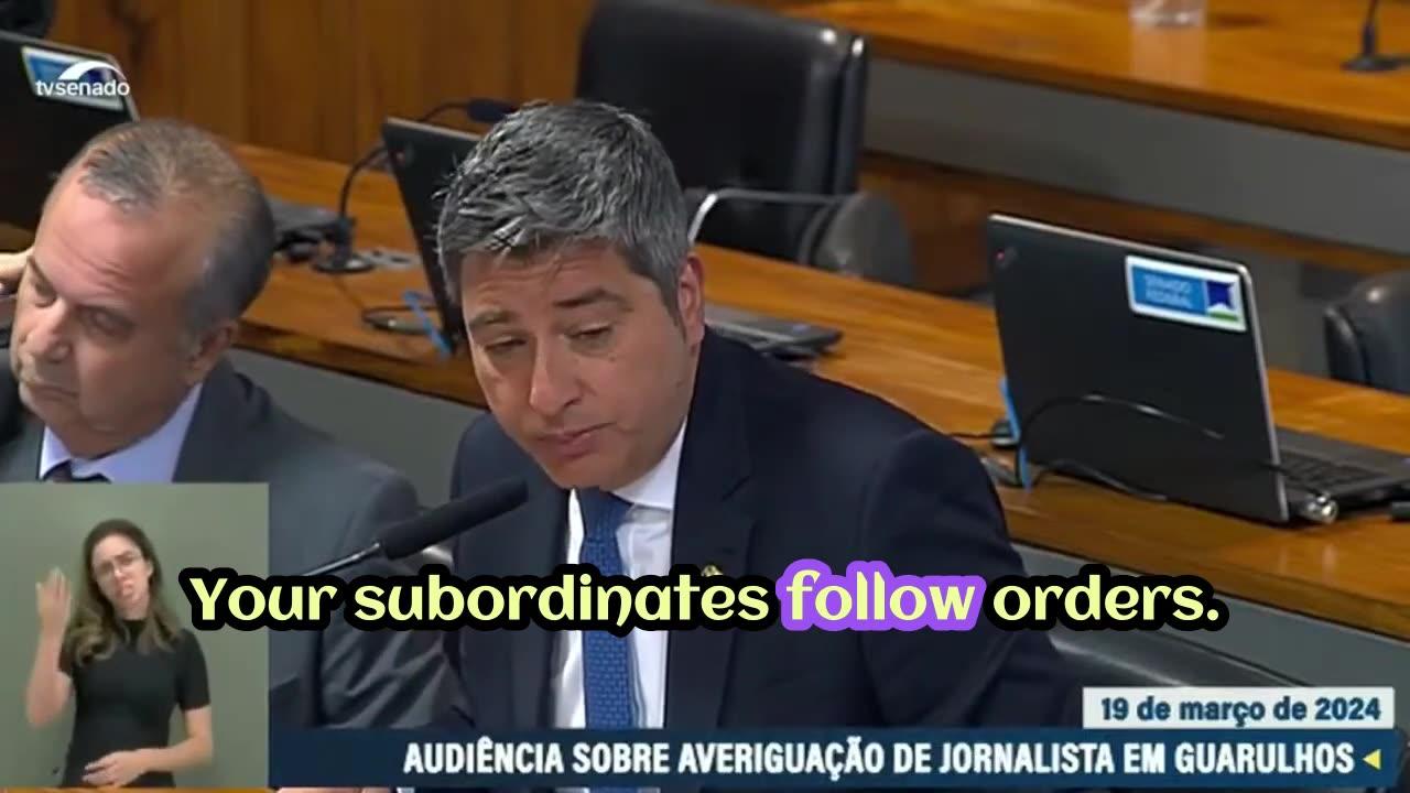 in Brazil senator squeezes PF director in hearing on arrest of Portuguese journalist