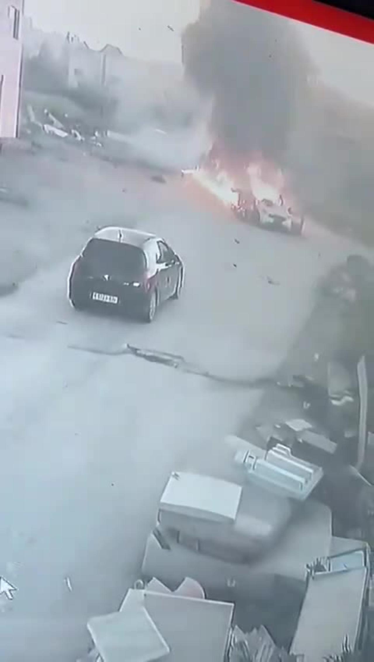 Footage shows the Israeli drone strike on Palestinian gunmen in Jenin