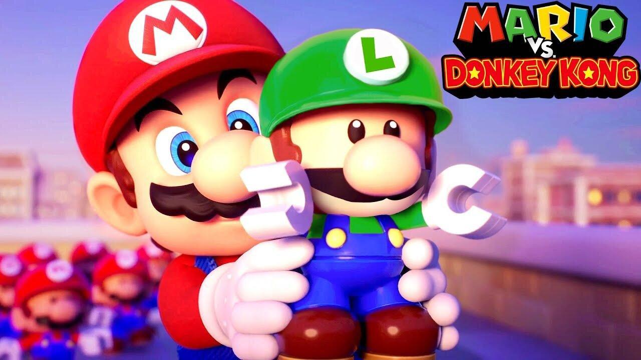 Mario vs Donkey Kong 2-Player Co-op-Full Game Walkthrough