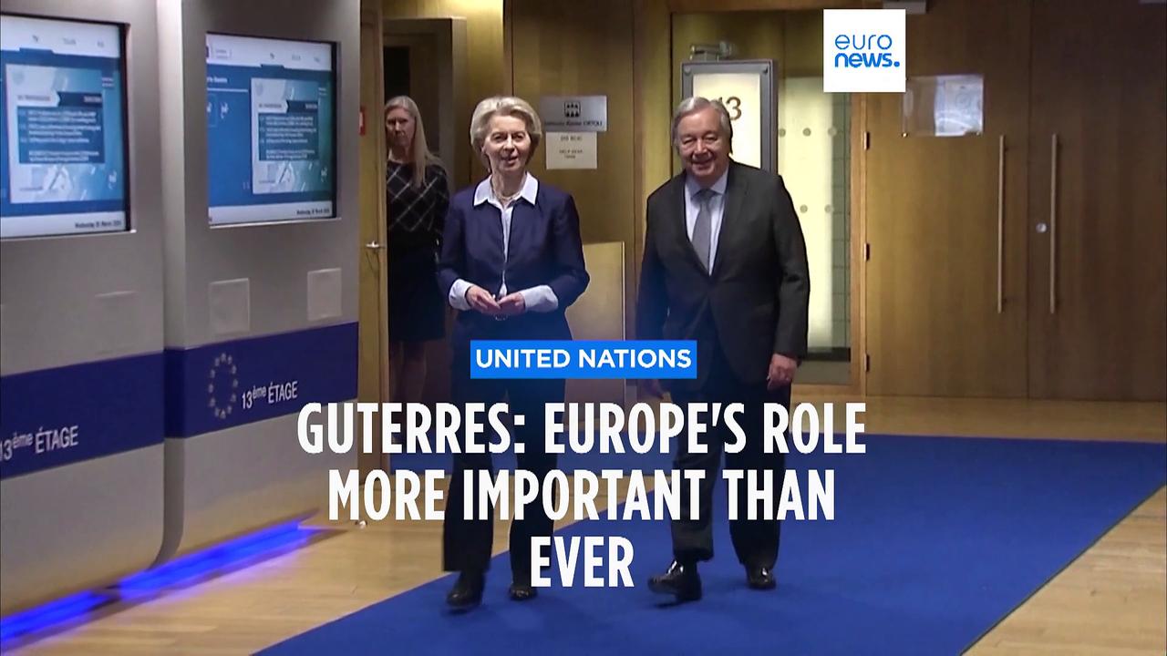 UN Secretary General meets with European leaders
