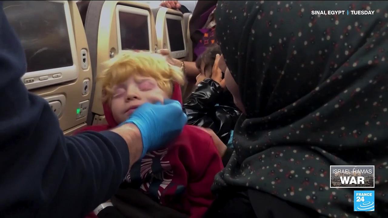Injured children, cancer patients flown from Gaza to UAE