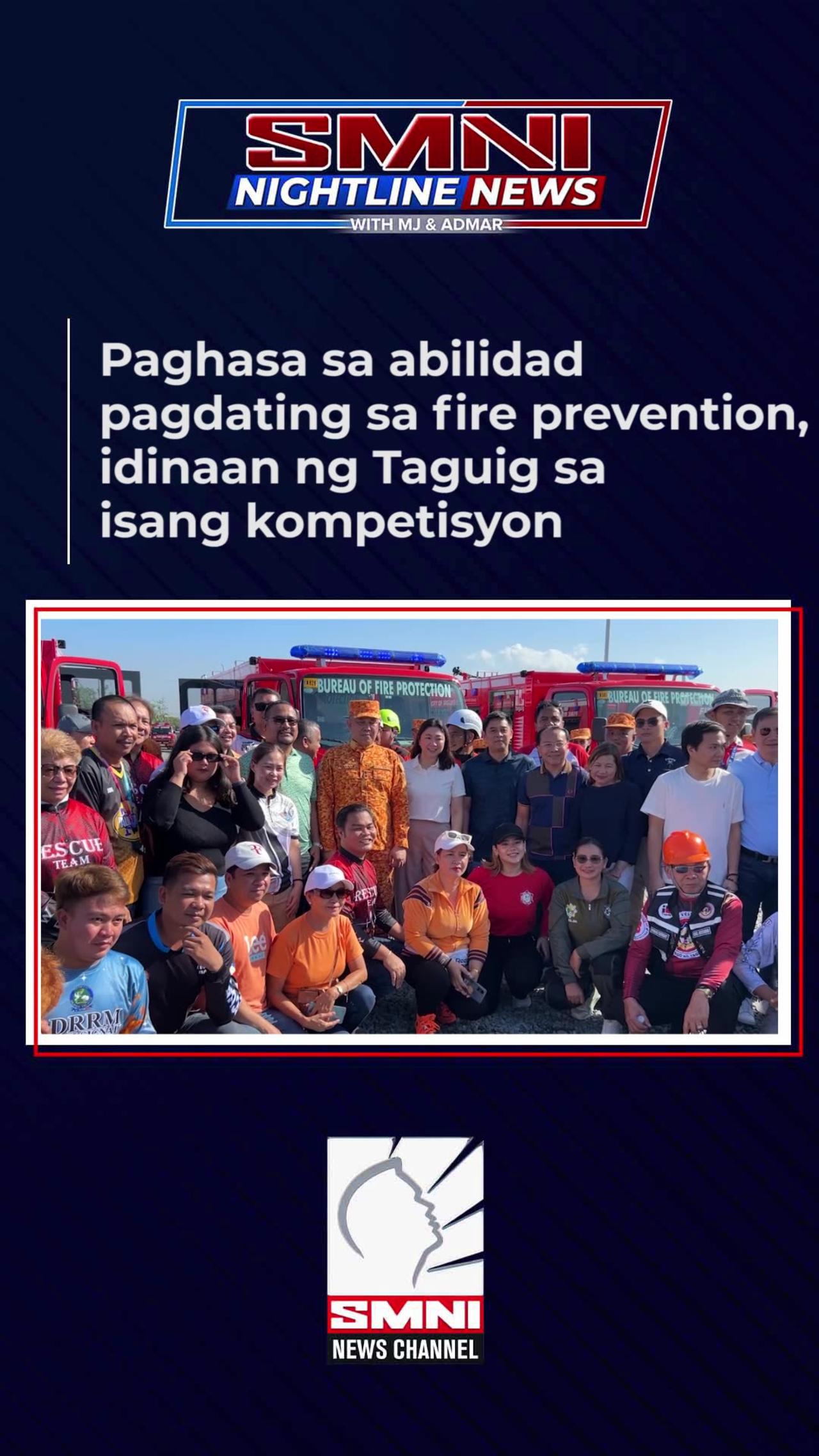 Paghasa sa abilidad pagdating sa fire prevention, idinaan ng Taguig sa isang kompetisyon