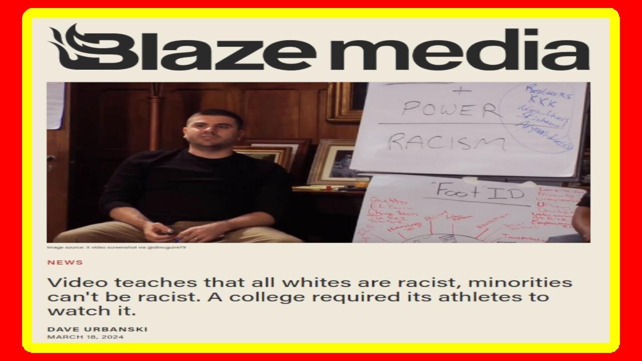 COLLEGE Athletes Forced to Watch Movie "All White Are Racists"