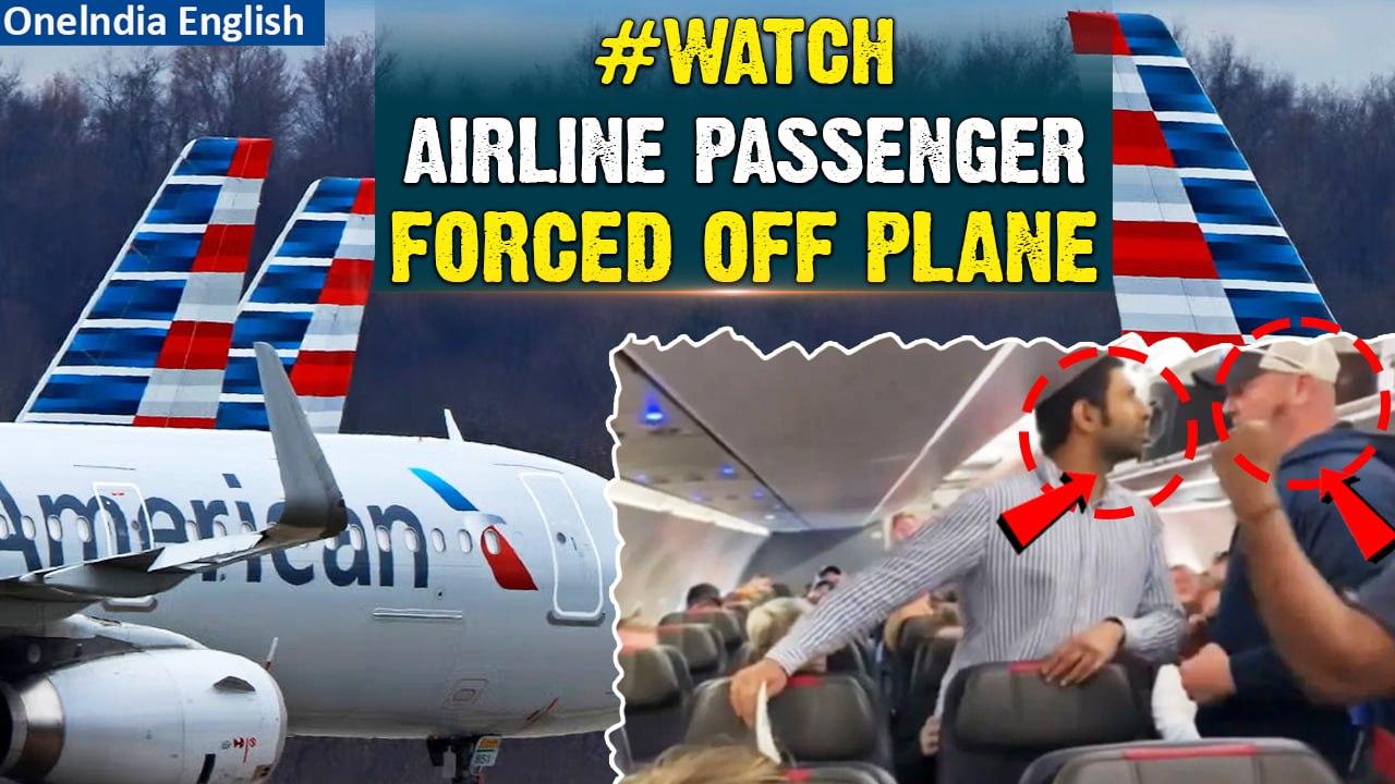 American Airlines Passenger Removed from Plane After Using Antisemitic Slur, Video Shows| Oneindia