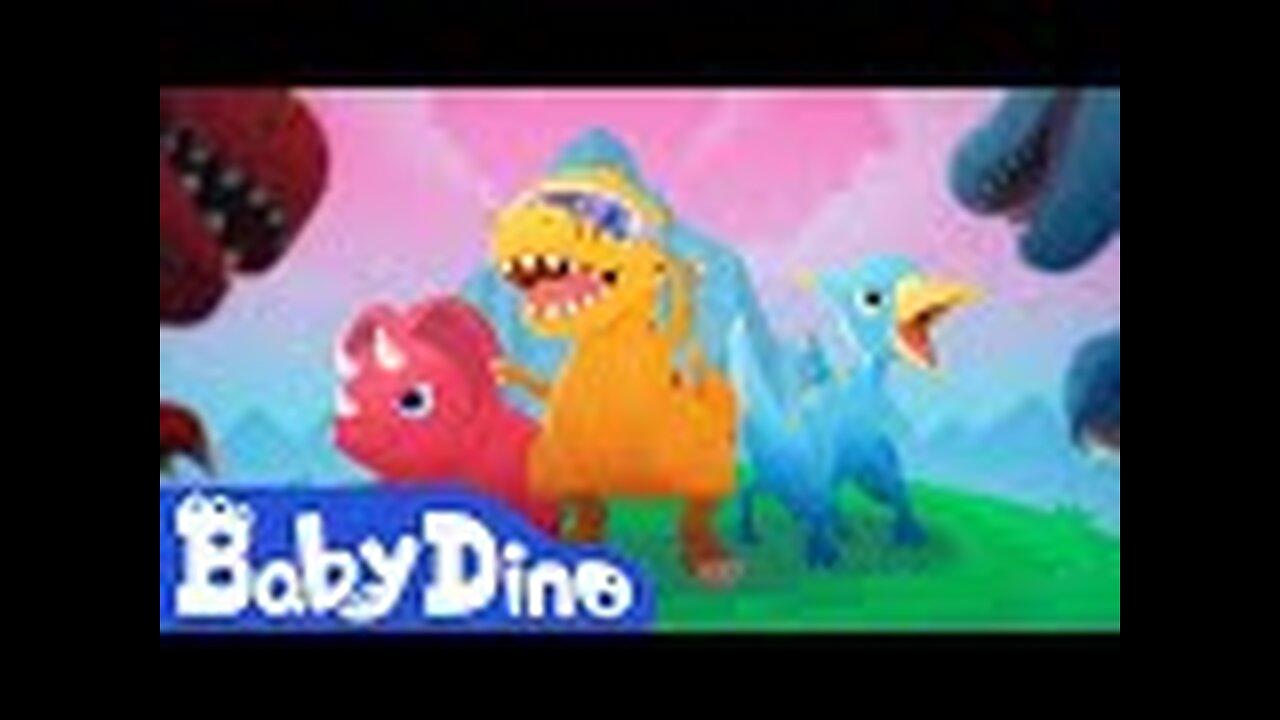 Baby Dino Ep1 Mystic Badge ⭐️ T-Rex Scary Roar &amp; Chase | Jurassic World | Dinos Cartoon