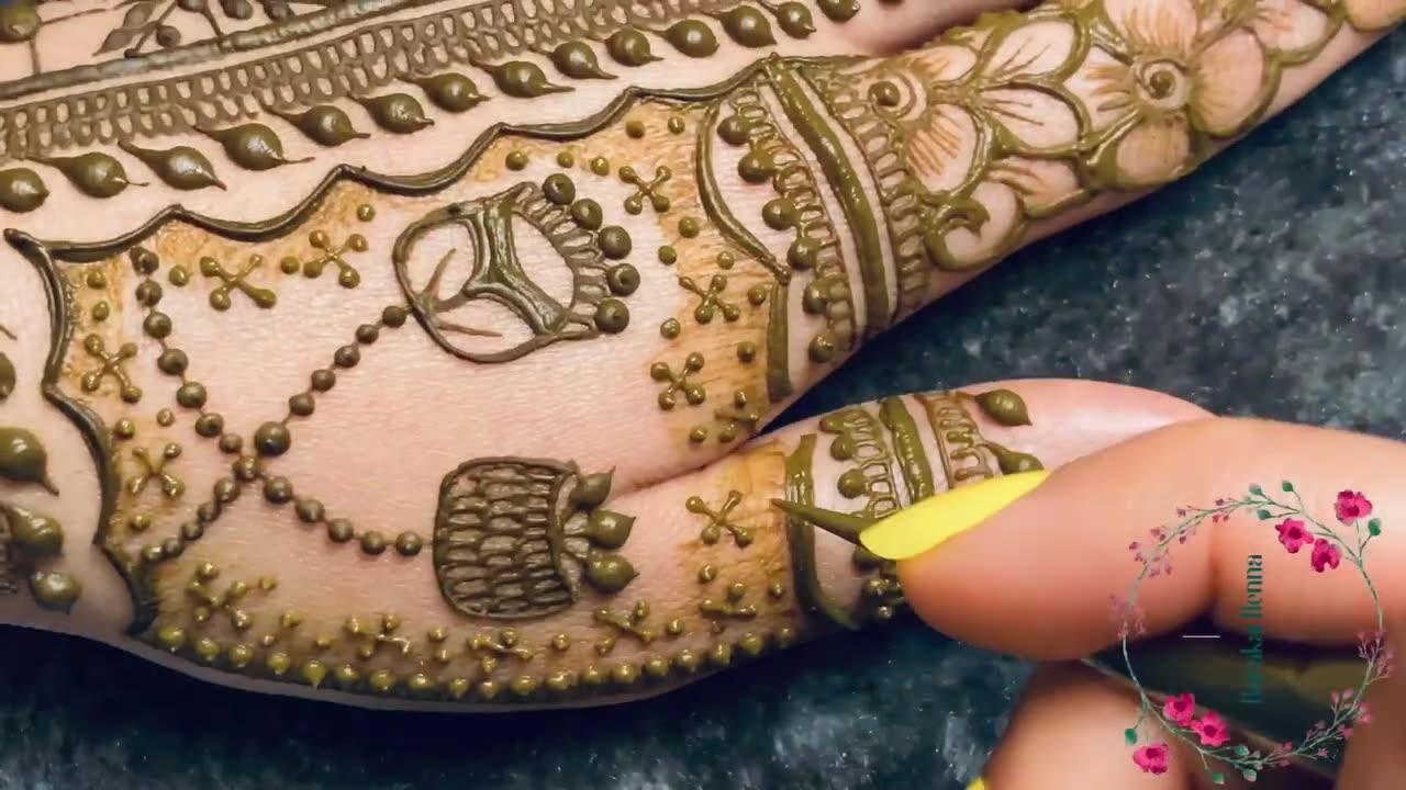 New very unique and amazing mehndi design | Back hand mehndi design | Easy and beautiful mehndi