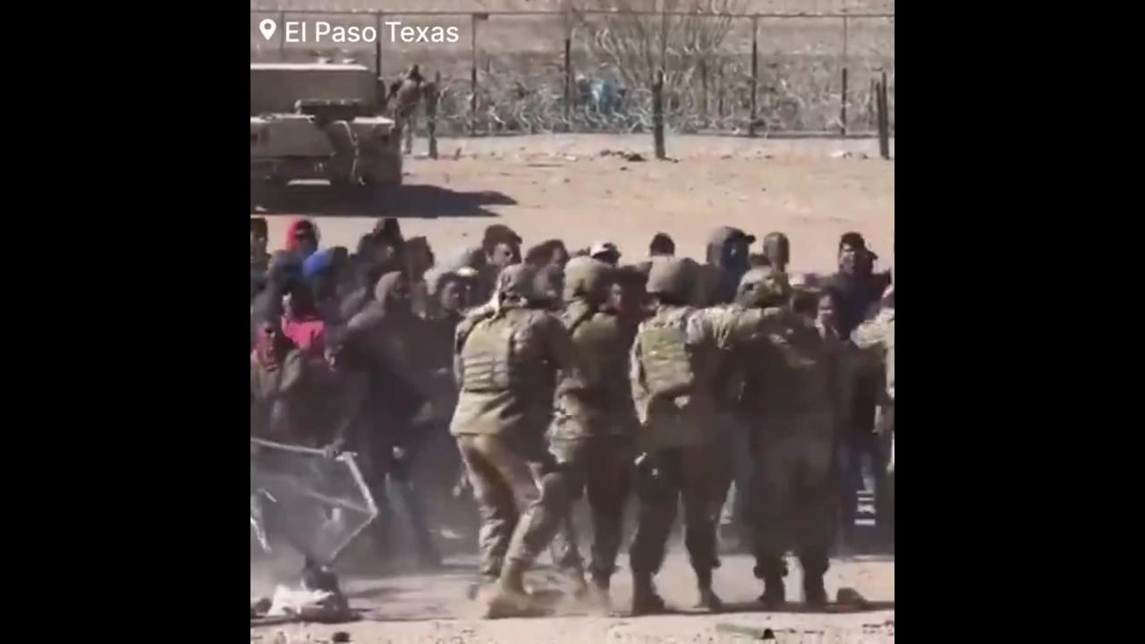 🚨BREAKING:  Erupting as Hundreds of Illegal Migrants Attempt to Storm the Border Wall EIPaso | Texas