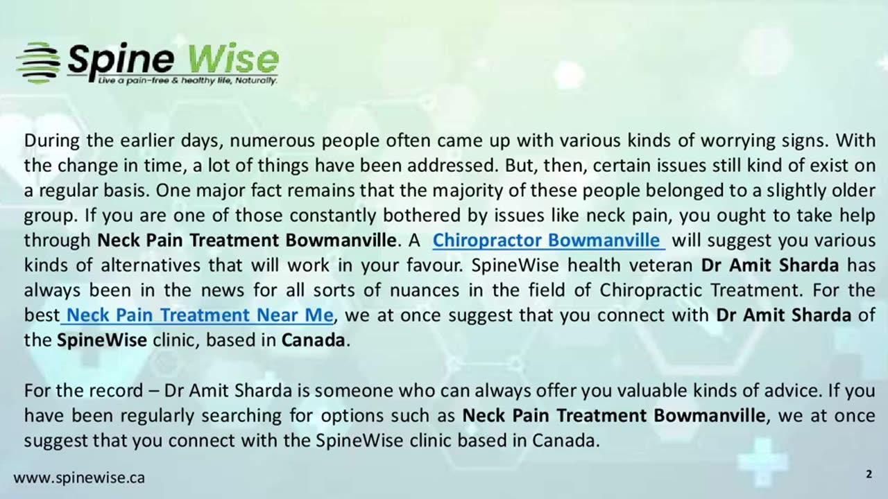 A Chiropractor Bowmanville Provides You With Valuable Insight