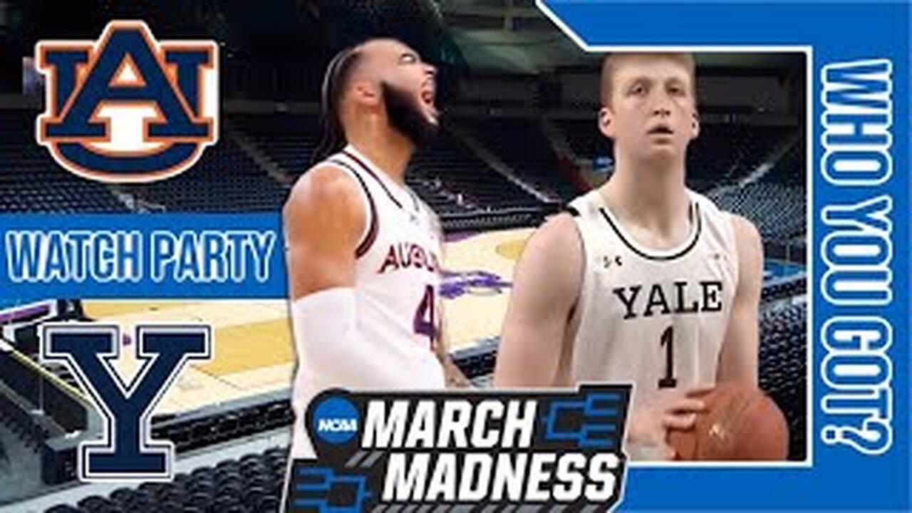Auburn Tigers vs Yale Bulldogs | Live Play by Play/Watch Party Stream | NCAA 2023 RD64