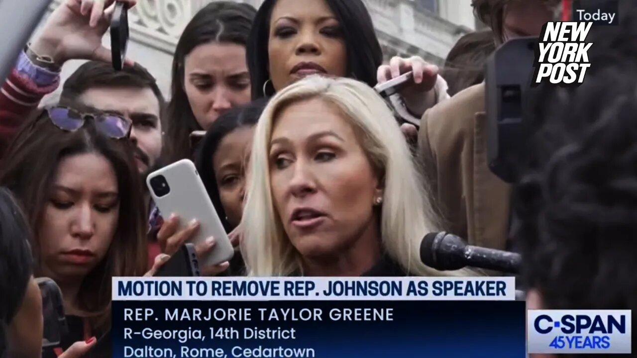 Marjorie Taylor Greene files motion to vacate House Speaker Mike Johnson