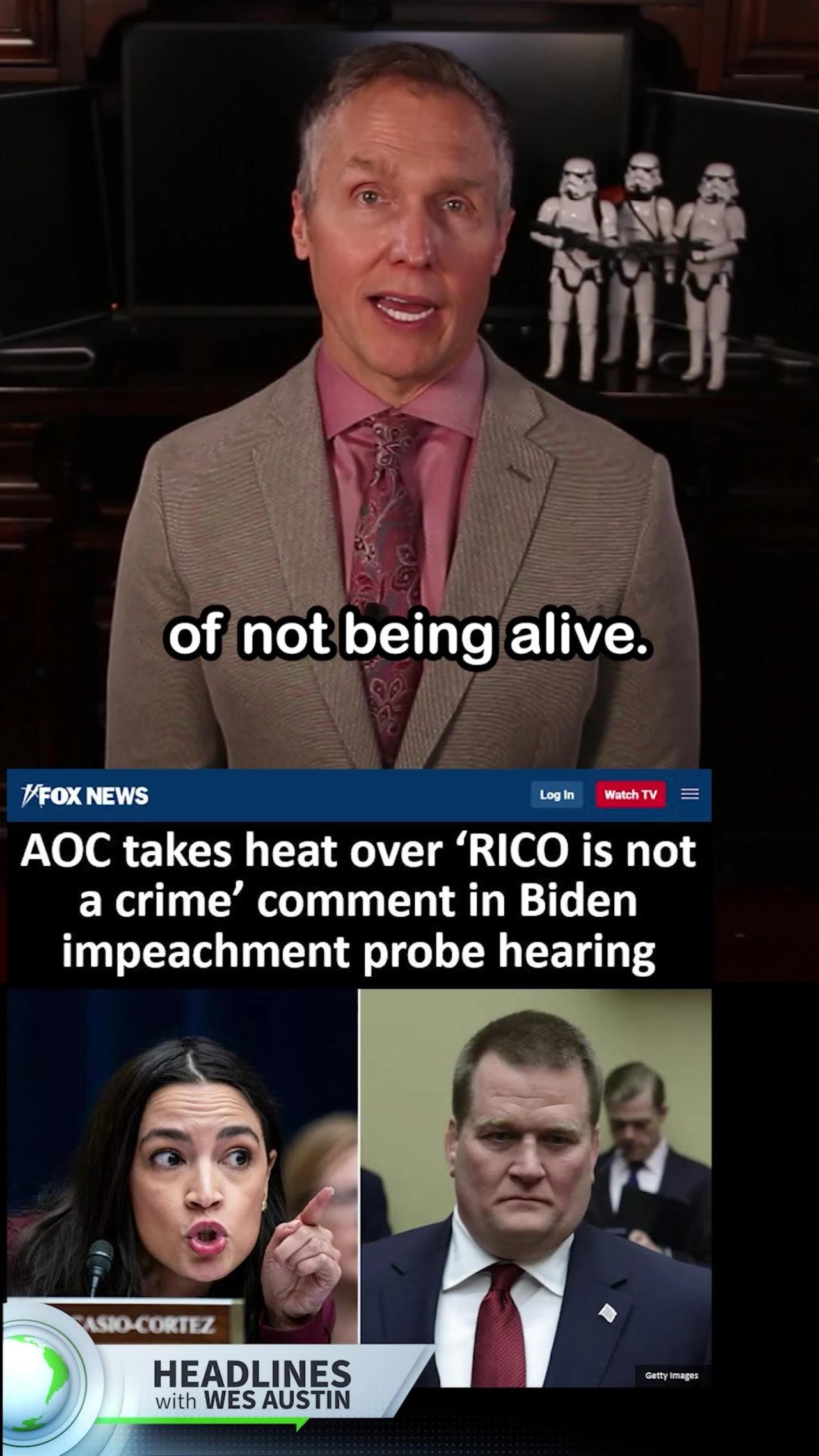 AOC Says 'RICO Is Not a Crime' in Biden Impeachment Hearing with Tony Bobulinski