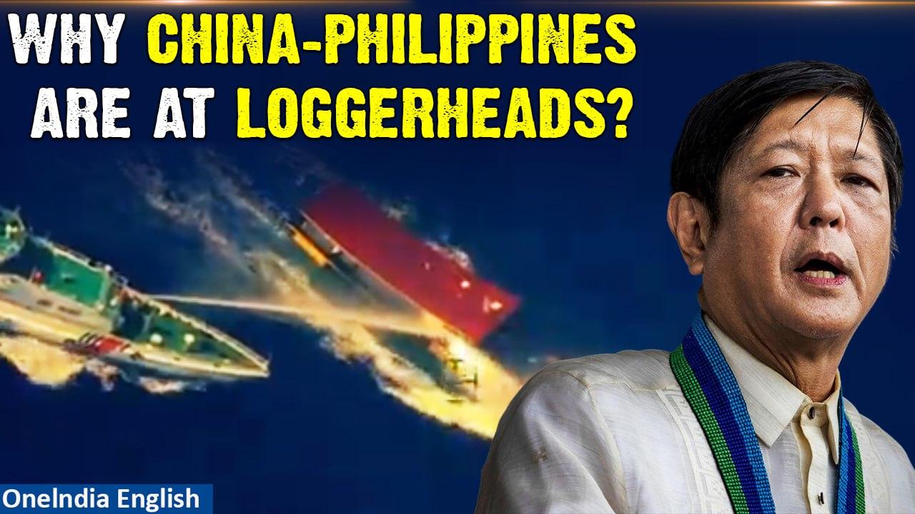 China Blocks Philippines' Boats in South China Sea, Water Cannon Fired| OneIndia News
