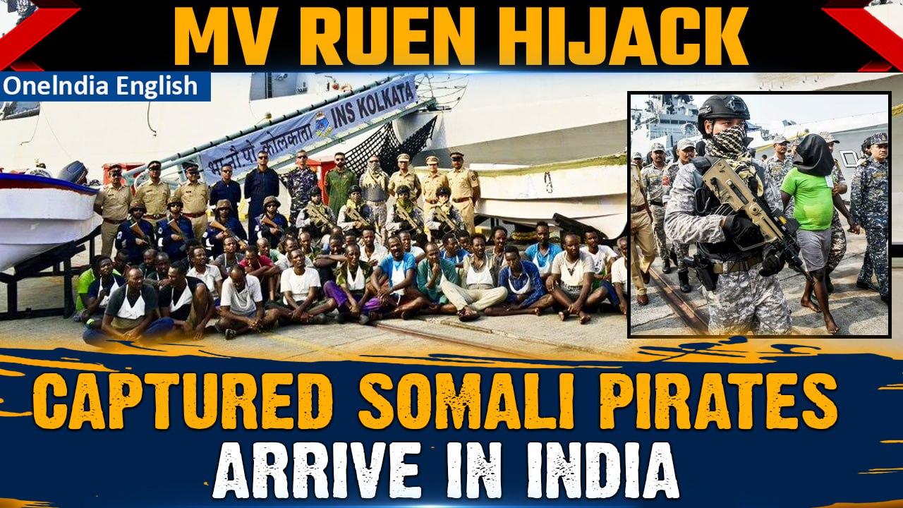 India brings 35 Somali pirates to Mumbai to face trial over hijacking of bulk cargo ship | Oneindia