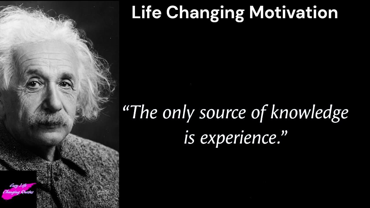 Albert Einstein's Life Changing Words (Motivational Video)