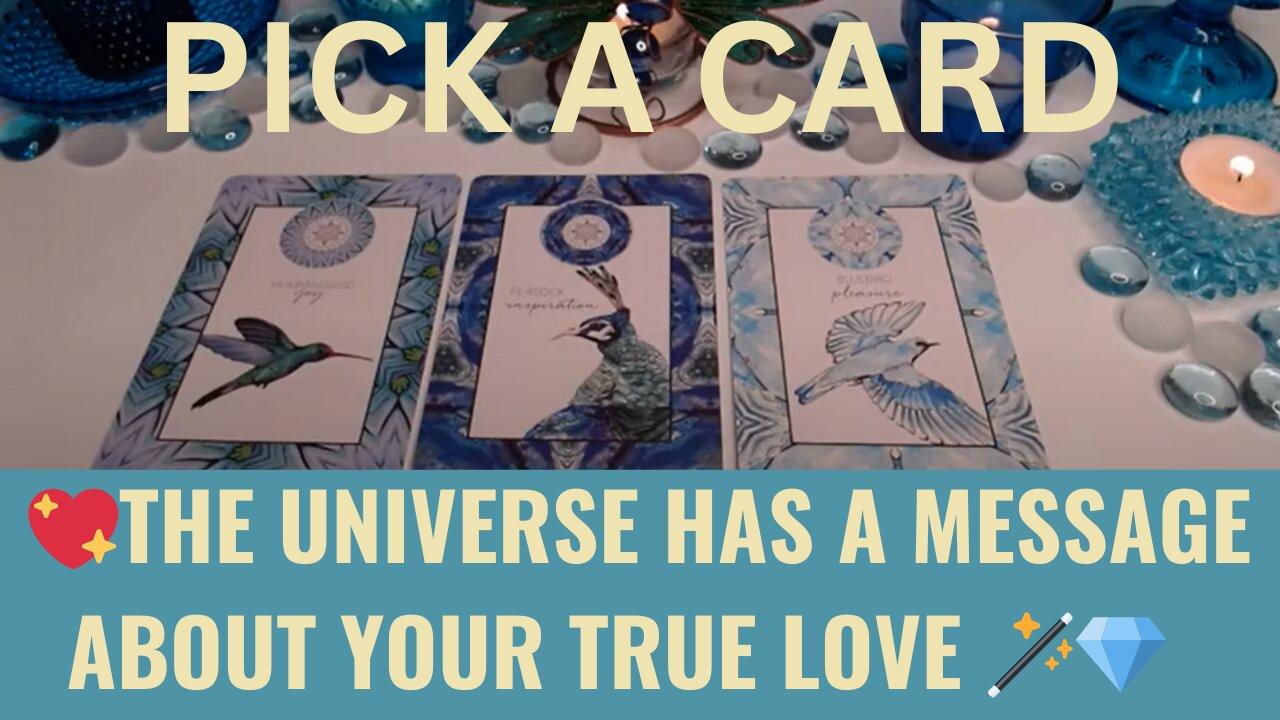 💖PICK A CARD 💖THE UNIVERSE HAS A MESSAGE ABOUT YOUR TRUE LOVE 🪄💎