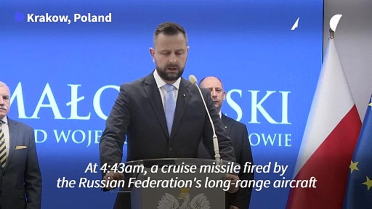 Poland says Russian cruise missile breached Polish airspace