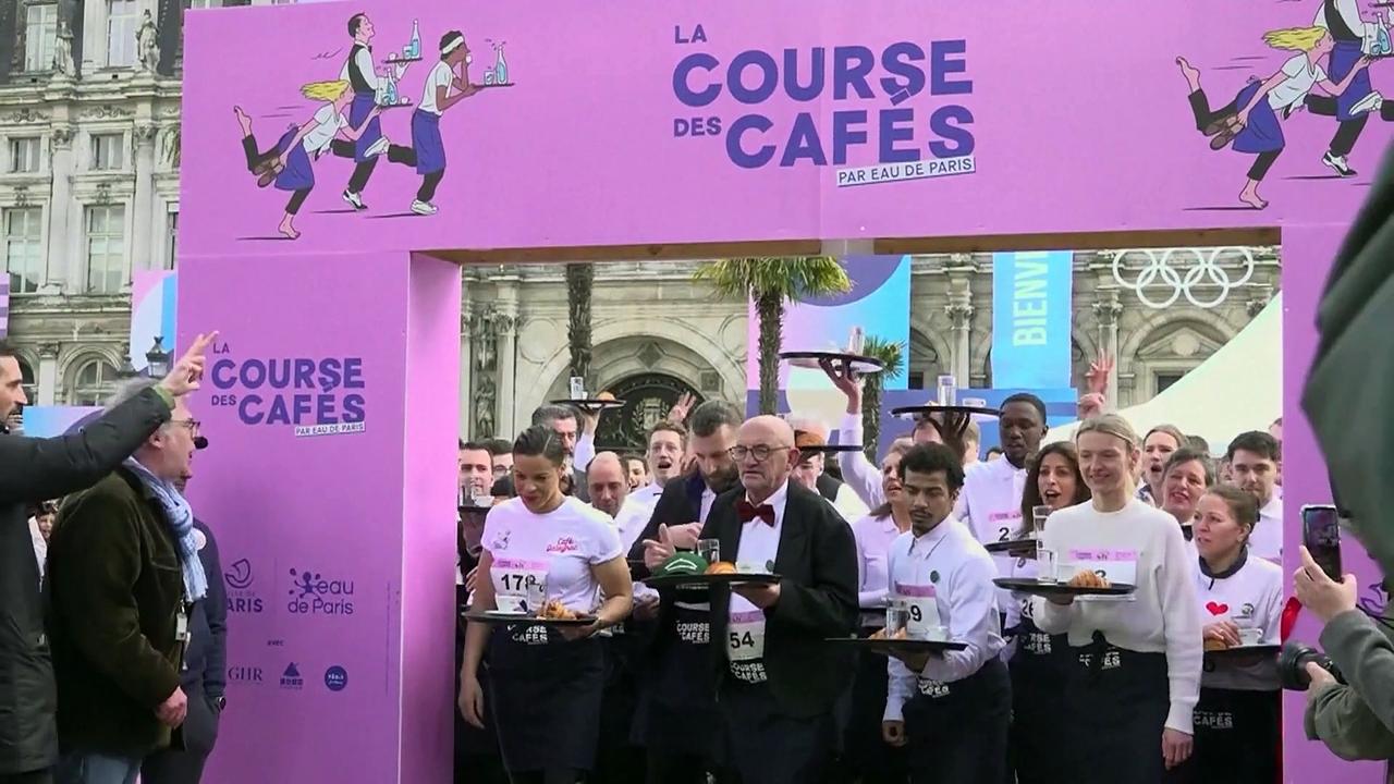 WATCH: France resumes famed waiters' race after 13-year pause