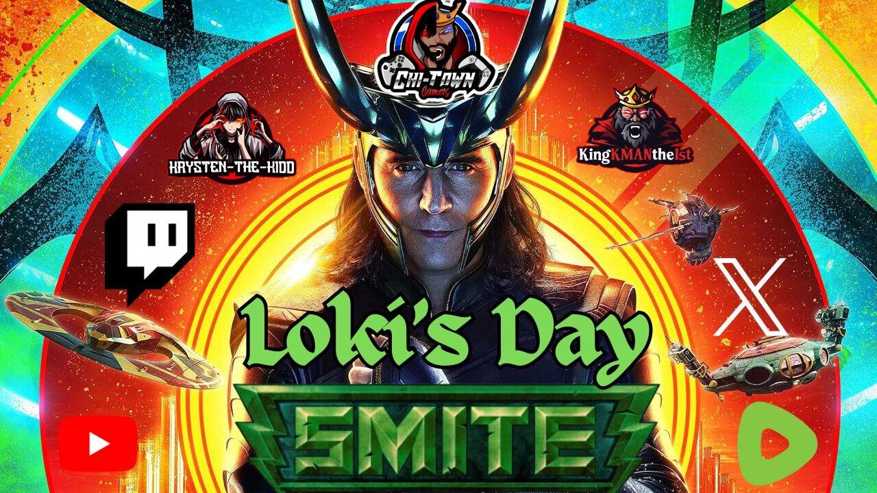 SMITE NIGHT (Loki Day) W/ KingKMANthe1st | DISCORD GIVEAWAY| SMITE PARTNER